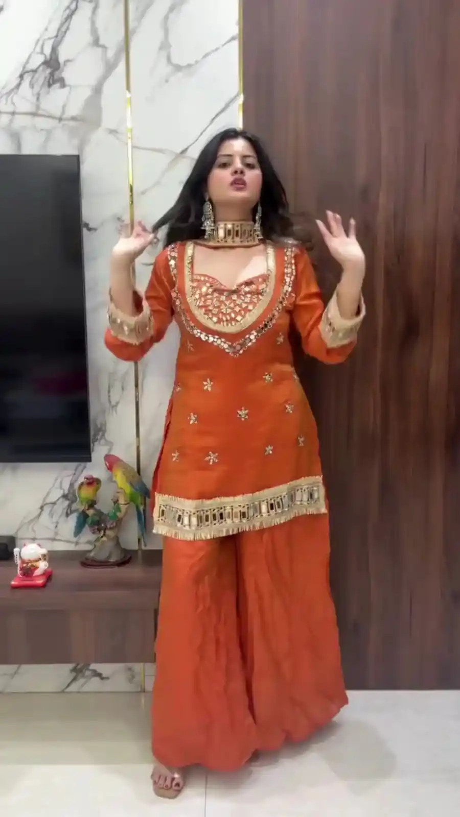 Bandhani Design Arrival Pure Sharara & dress
